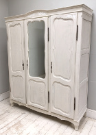 old french provencal style 3 door armoire